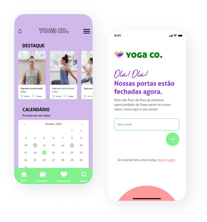 Yoga Co. — tela 1