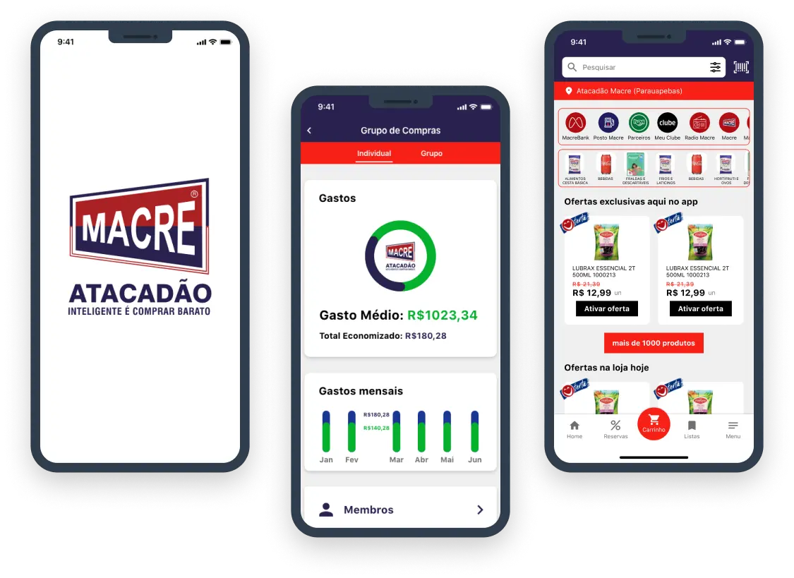 Custom mobile commerce app with product catalog, loyalty, and promotions